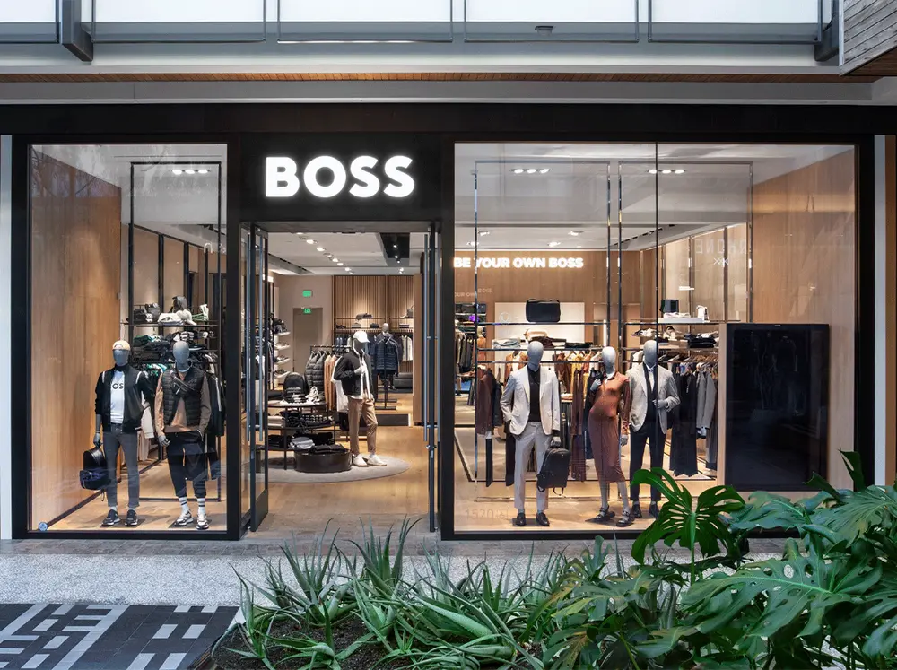 Hugo Boss retail build-out